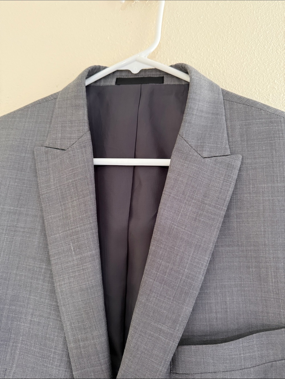 Men's Gray Single-Breasted Sport Coat Blazer